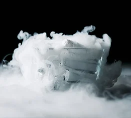 Dry ice used for temperature-controlled shipping